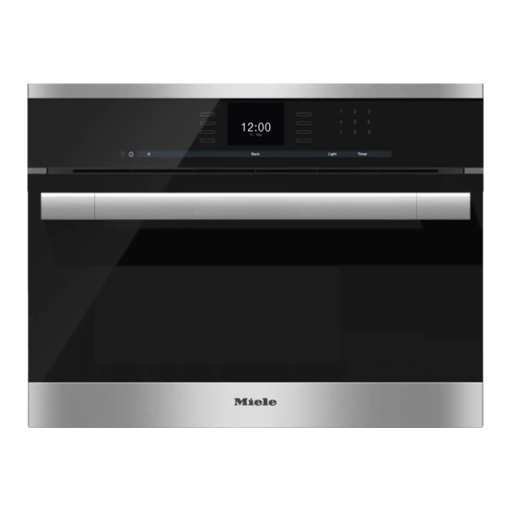 Miele DG 6500 Operating And Installation Instructions