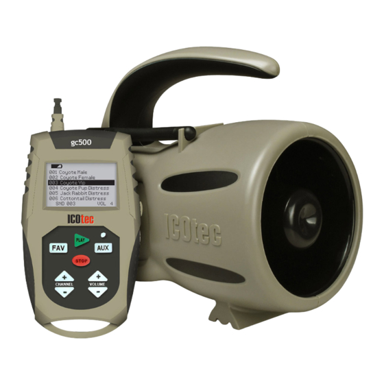 IcOtec GC500 Operating Instructions Manual