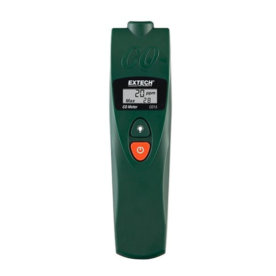 Extech Instruments CO15 User Manual