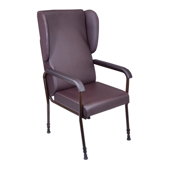aidapt VG808 Adjustable Lounge Chair Manuals