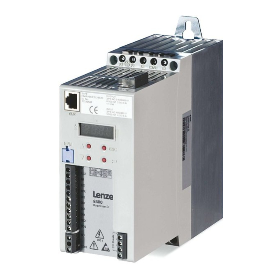 Lenze 8400 BaseLine C Reference Manual