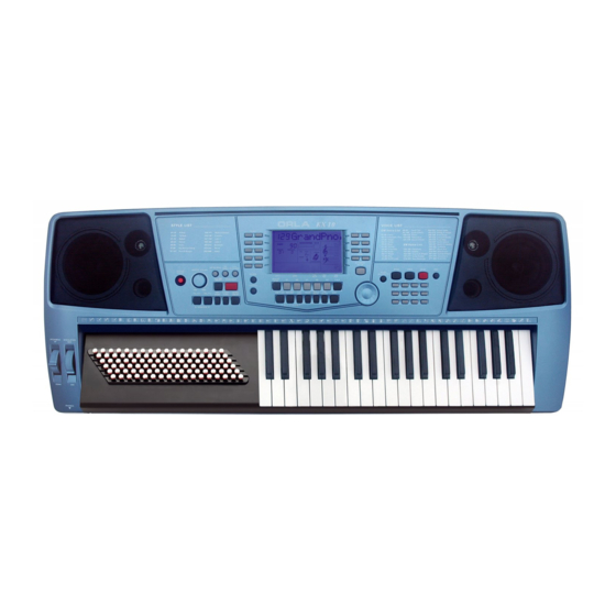 Orla KX10  Piano Accordion User Manual Addendum