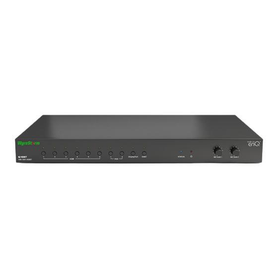 Wyrestorm SW-1001-HDBT Quick Start Manual