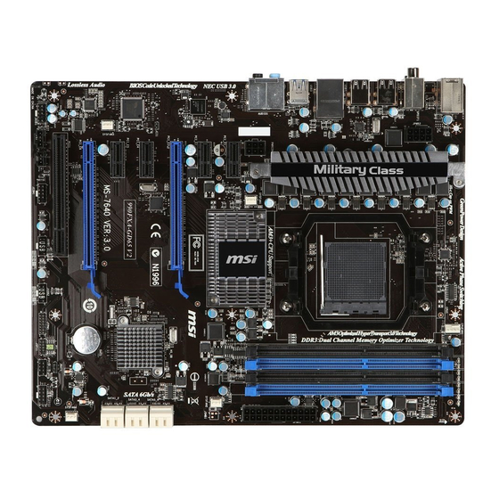 MSI 990FXA-GD65 Series Manual