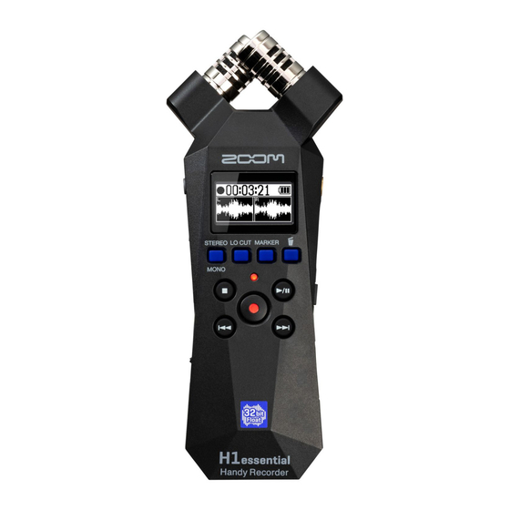 Zoom H1essential Firmware Update Manual