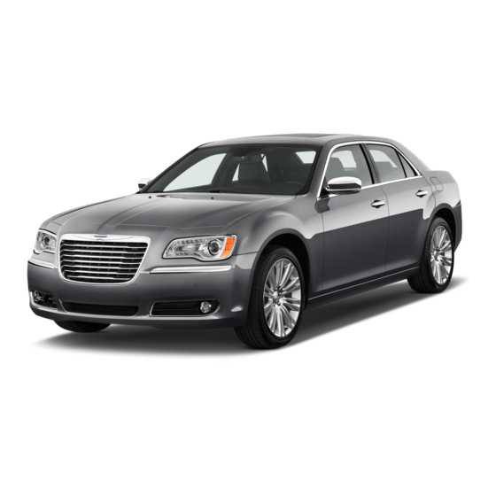 Chrysler 300 2012 User Manual