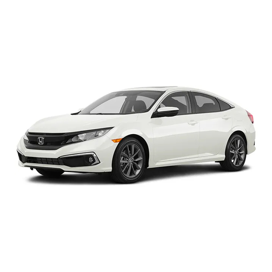 Honda CIVIC 2020 Personalized Settings Worksheet