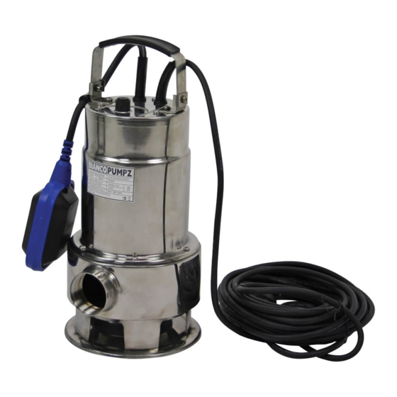 BIANCO PUMPZ Q550B Installation Manual
