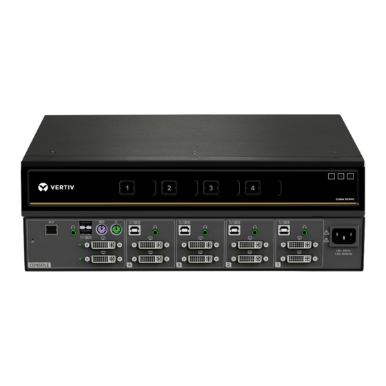 Vertiv CYBEX SC 840D Quick Installation Manual
