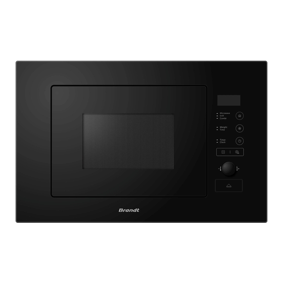 Brandt BMG2508B User Instructions