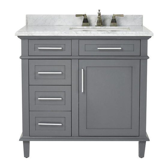 Home Decorators Collection SONOMA 36 E Installation Manual