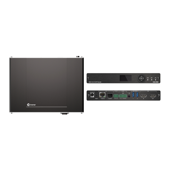Kramer KDS-17DEC Quick Start Manual