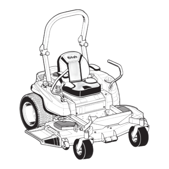 Kubota Z421KWT Operator's Manual