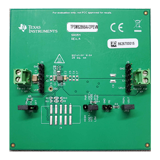 Texas Instruments TPSM82866AA0PEVM User Manual