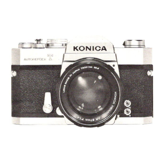Konica Minolta AUTOREFLEX T Manual