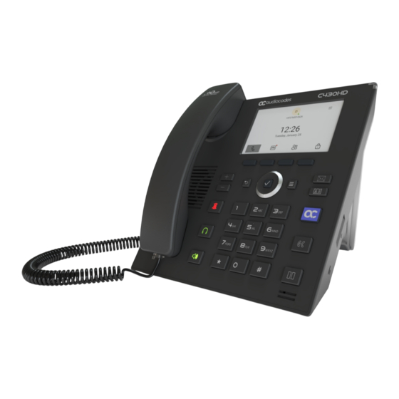 AudioCodes 400HD Series User's And Administrator's Manual