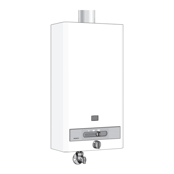 Bosch WR 250-1K B Series Installation And Operating Instructions Manual