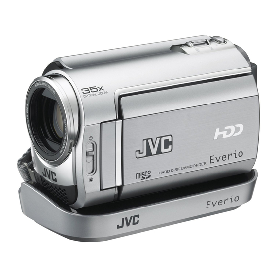 JVC GZ-MG330R - Everio Camcorder - 35 x Optical Zoom Instructions Manual