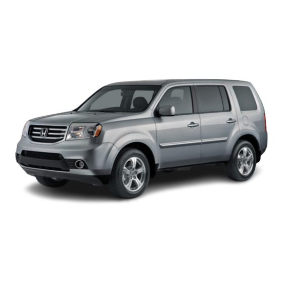 Honda 2012 PILOT Technology Reference Manual