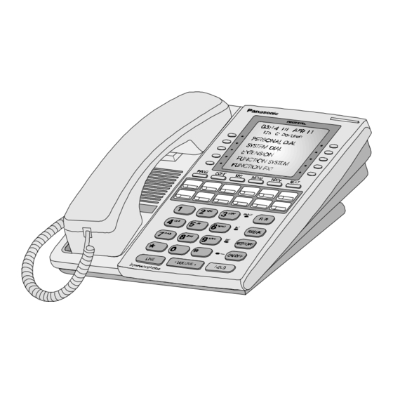 Panasonic KEY TELEPHONE User Manual