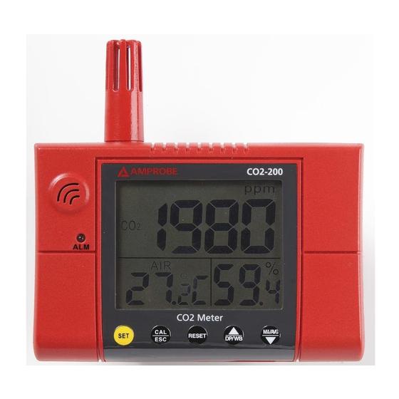 Amprobe CO2-200 Wall-Mounted CO2 Meter Manuals