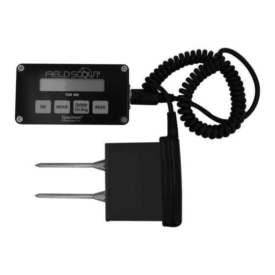Spectrum FIELDSCOUT TDR 100 Product Manual