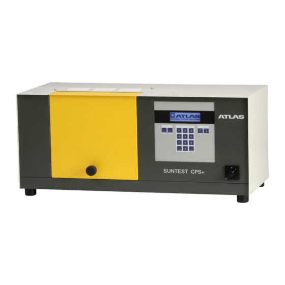 Atlas SUNTEST CPS Operating Manual