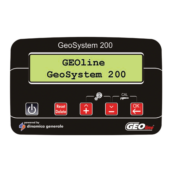 Geoline GeoSystem 200 Operator's Manual