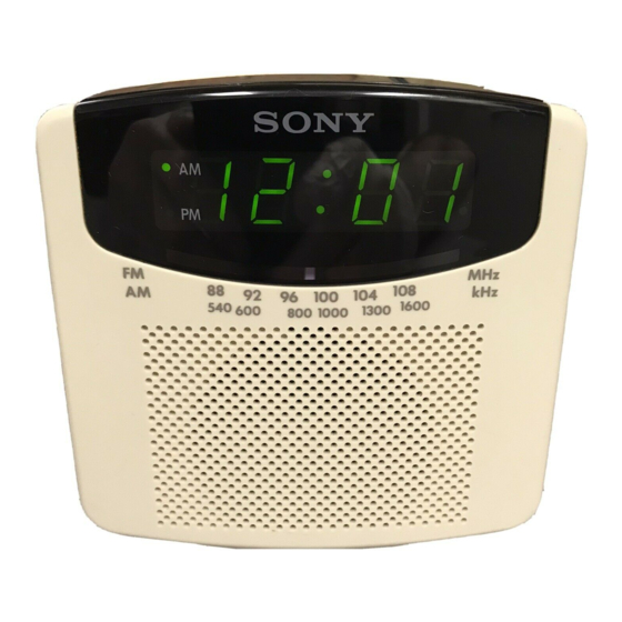 Sony ICF-C112 Radio reloj AM/FM (descontinuado por el fabricante)