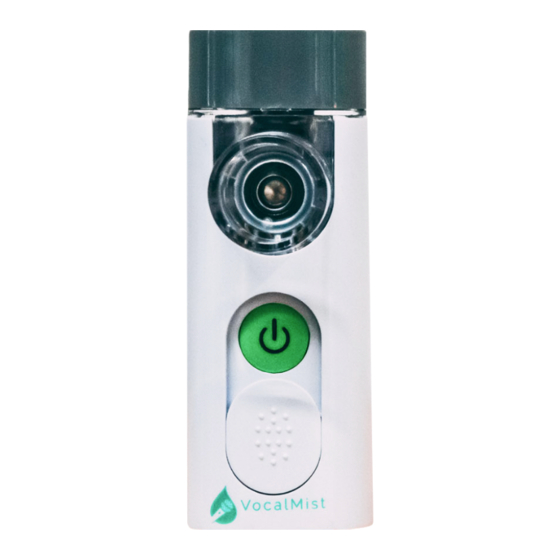 VocalMist Portable Nebulizer User Manual