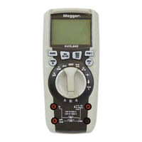 Megger AVO 840 User Manual