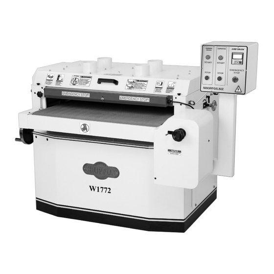 Woodstock SHOP FOX W1773 Drum Sander Manuals