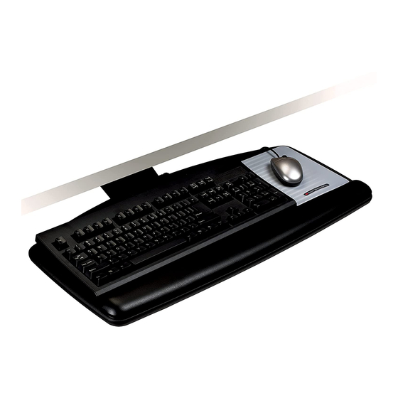3M AKT60LE Keyboard Tray Manuals