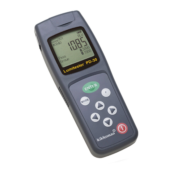 Kikkoman Lumitester PD-30 Instruction Manual