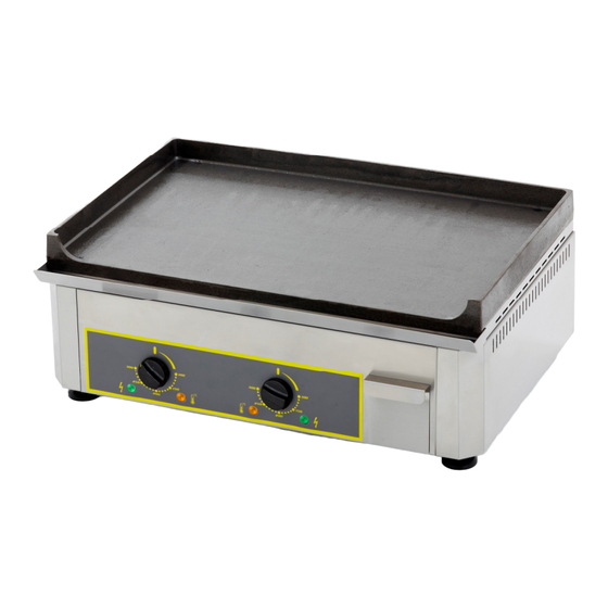 Roller Grill PSF 400 E Instructions For Use And Installation
