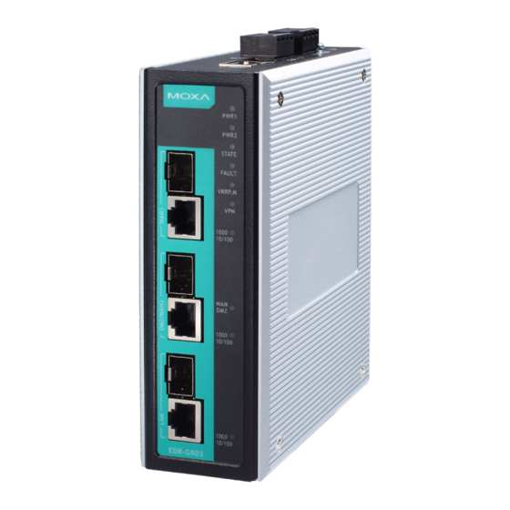 Moxa Technologies EtherDevice EDR-G902-T Manuals