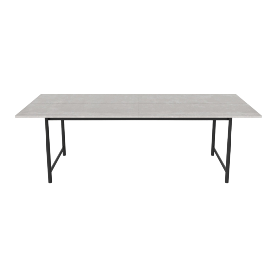 Bolia Track Concrete Table Assembly Instructions Manual