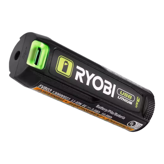 Ryobi FVB03 Operator's Manual
