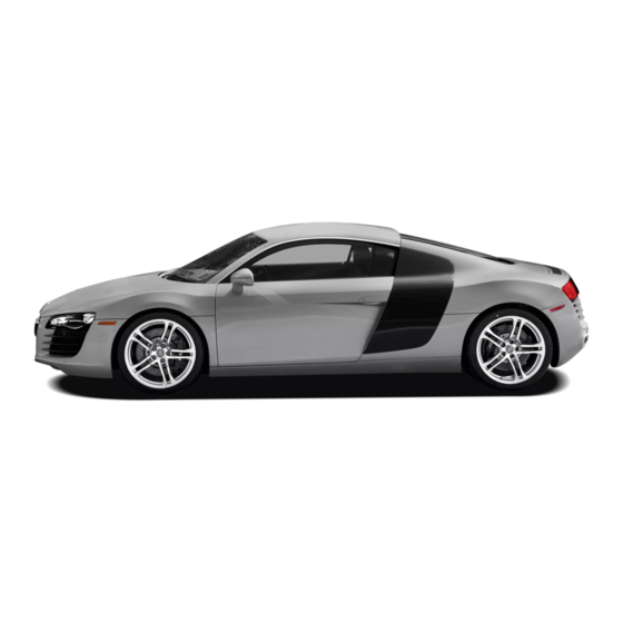 Audi R8 2008 Owner's Manual