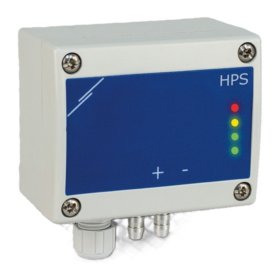 Sentera Controls HPS-X -2 Mounting And Operating Instructions