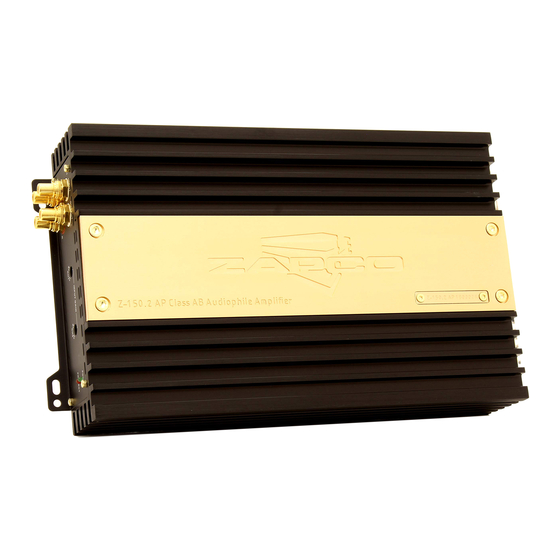 zapco Z-150.6 AP Owner's Manual