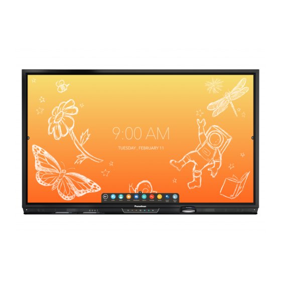 promethean ActivePanel Series Quick Install Manual