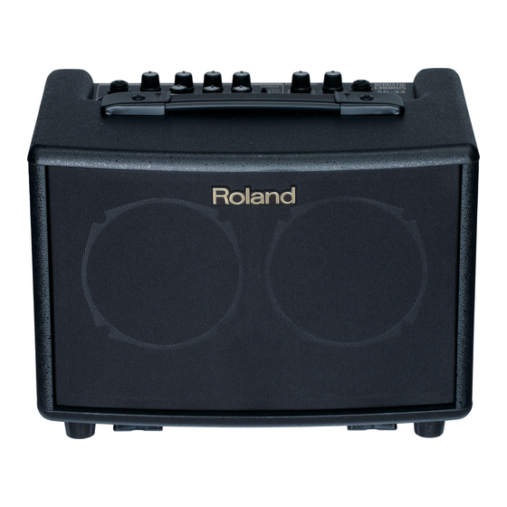 Roland AC-33 Service Notes