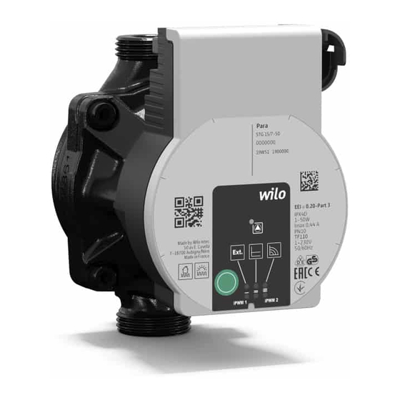 Wilo -PARA SCA Series User Manual