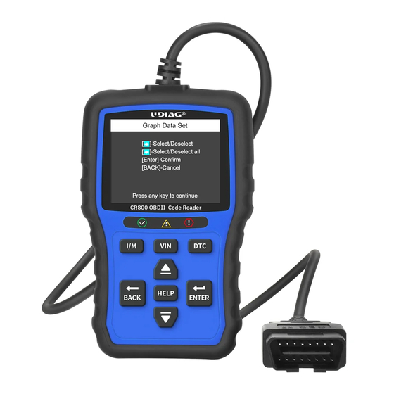 UDIAG CR800 User Manual