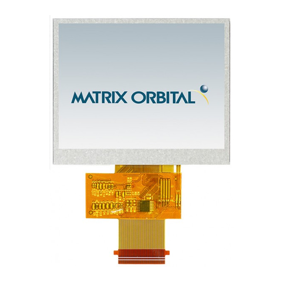 Matrix Orbital MOP-TFT320240-35A-BLM-TPC Hardware Manual