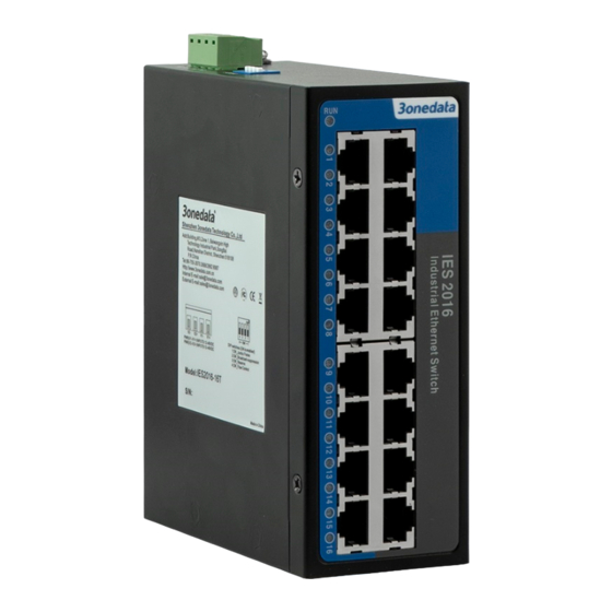 3onedata IES2016-16T Series Quick Installation Manual