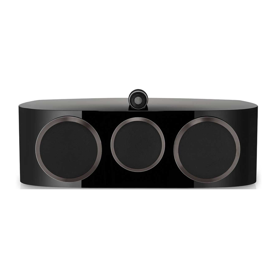 Bowers & Wilkins HTM81 D4; HTM82 D4 - Loudspeaker Manual