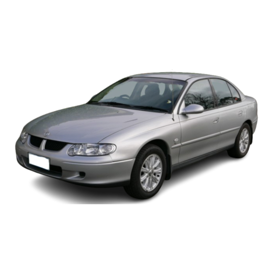 HOLDEN VY 2002 Series Owner's Handbook Manual