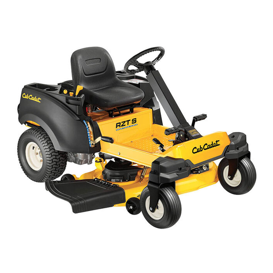 Cub Cadet RZT S 46 Limited Warranty